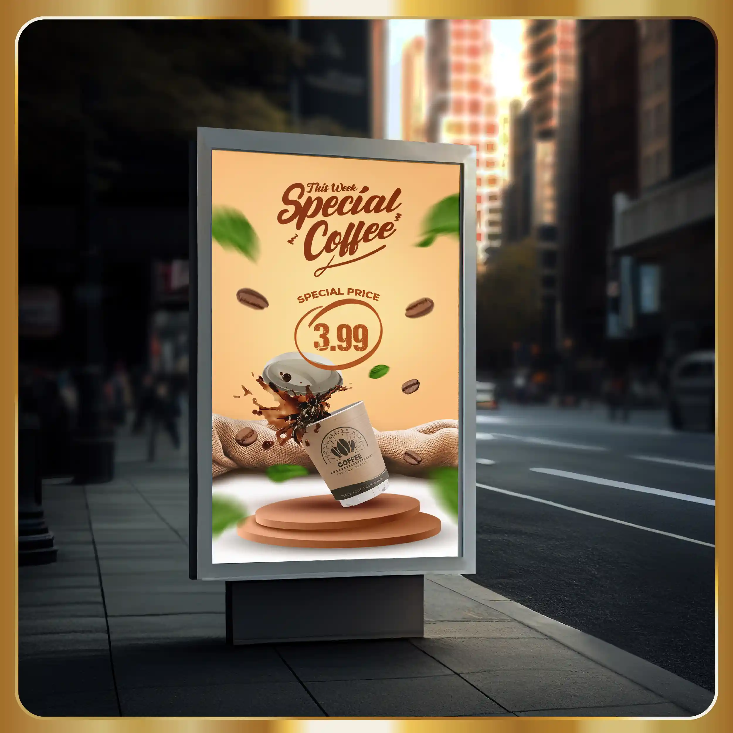 Real estate billboard template psd.